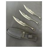 New Defender Xtreme Dragon Throwing Knives with