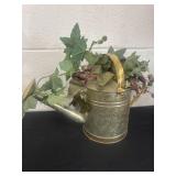 12' water can with fake floral