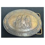 Western Union Telegraph Company belt buckle