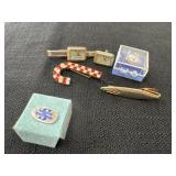 Pins and tie clips