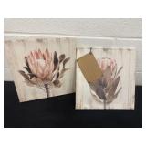 12'x12' floral canvas pictures
