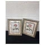 Two 12'x9' floral pictures