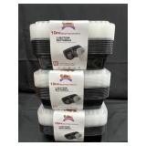 3 new 10pk each rectangle meal prep containers