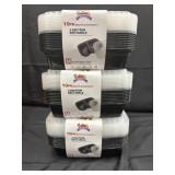 3 new 10pk each rectangle meal prep containers