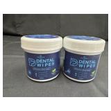 2 new dental wipes