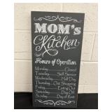 Moms kitchen wooden decorative sign 2ftx1ft