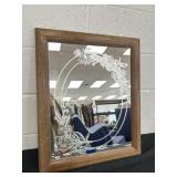 24x20 Wood Framed Decor Mirror