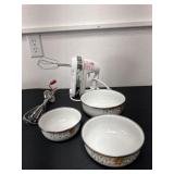 Vintage hand mixer with electric mixer and 3