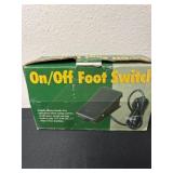 On and off foot switch