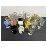 Large  group of shot glasses