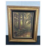 23x19 Sally Nichol Framed Canvas Forest Artwork