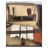 vintage travel toiletry grooming kit