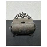 4' antique Victorian piece is a silver-plated