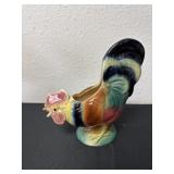 8' vintage Royal Copley rooster planter from the