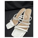 New size9 white white heels