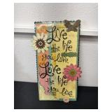 16'x8' floral love the life sign