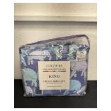 King 6pc sheet set elephants