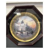 13' framed Thomas kinkade 2000 plate