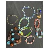 Group of bead bracelets