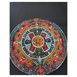 11' x11' Aztecs mayan sun  calendar carved  wall