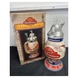 2001 Budweiser 125th Anniversary Ceramarte beer