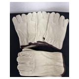 5 leather gloves large size