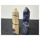 3.5' and 4' Sodalite tower and  Picture Jasper