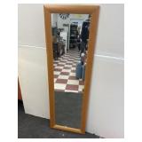 55x18 wood framed mirror