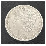 1881  O Morgan silver dollar