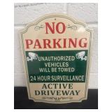 14' no parking sign