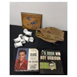 Wall plaque and records and wall plugs and