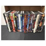 Group of DVDs