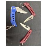 3 pocket keychain knifes