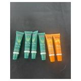 Aloe vera and mango lip glosses