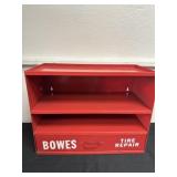 Vintage Bowes tire repair display cabinet