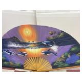 Huge decorative hand fan