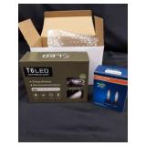 Two sets of LED car headlights