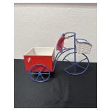 9' decorative metal tricycle planter