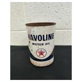 Vintage 6' havoline motor oil can