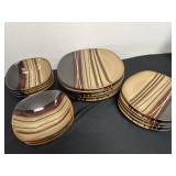 18pc Better homes plates and bowls