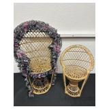 17' and 13' wicker chairs