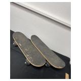 2 mini skateboards