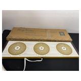 Party hostess warm o tray vintage with original
