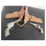 Vintage Marshall and no name cap guns with holster