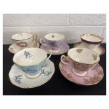 5 sets of cup and saucers