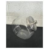 6' glass jar with lid
