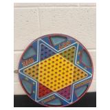 Vintage Chinese checkers metal game board