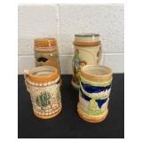 4 steins