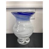 12' vintage art glass vase