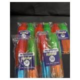 5 new colorful 1oz shot glasses 50 per pack